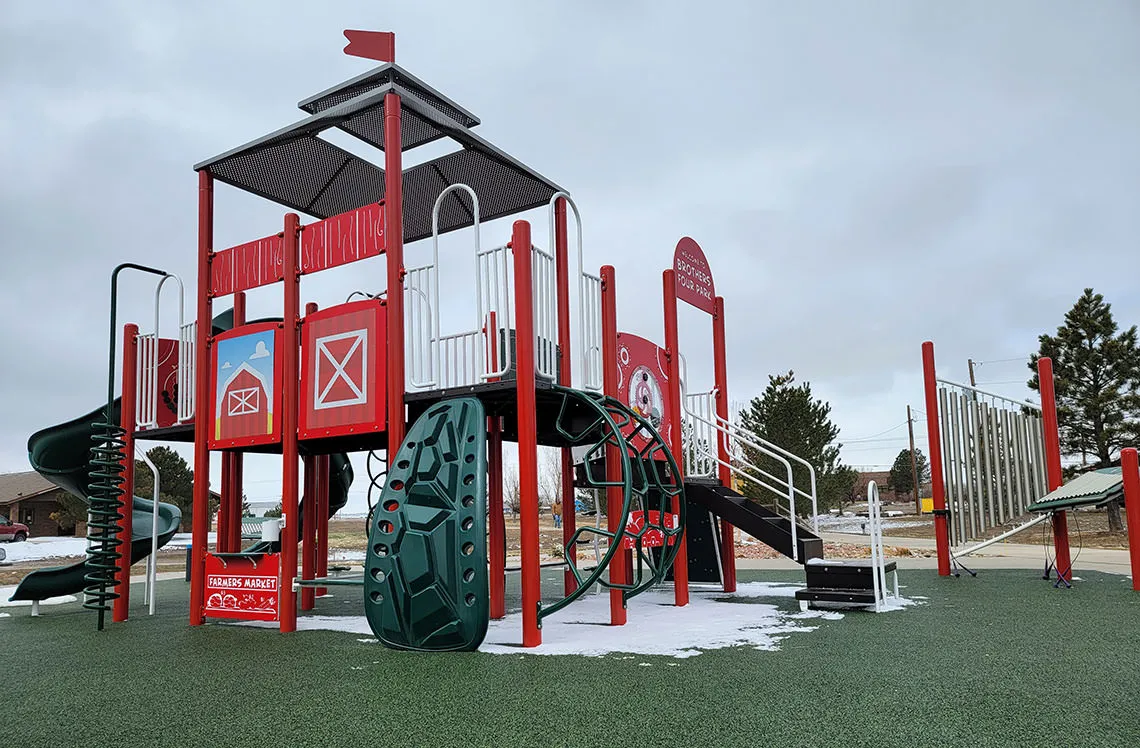 Themed park equipment at Brothers Four Park